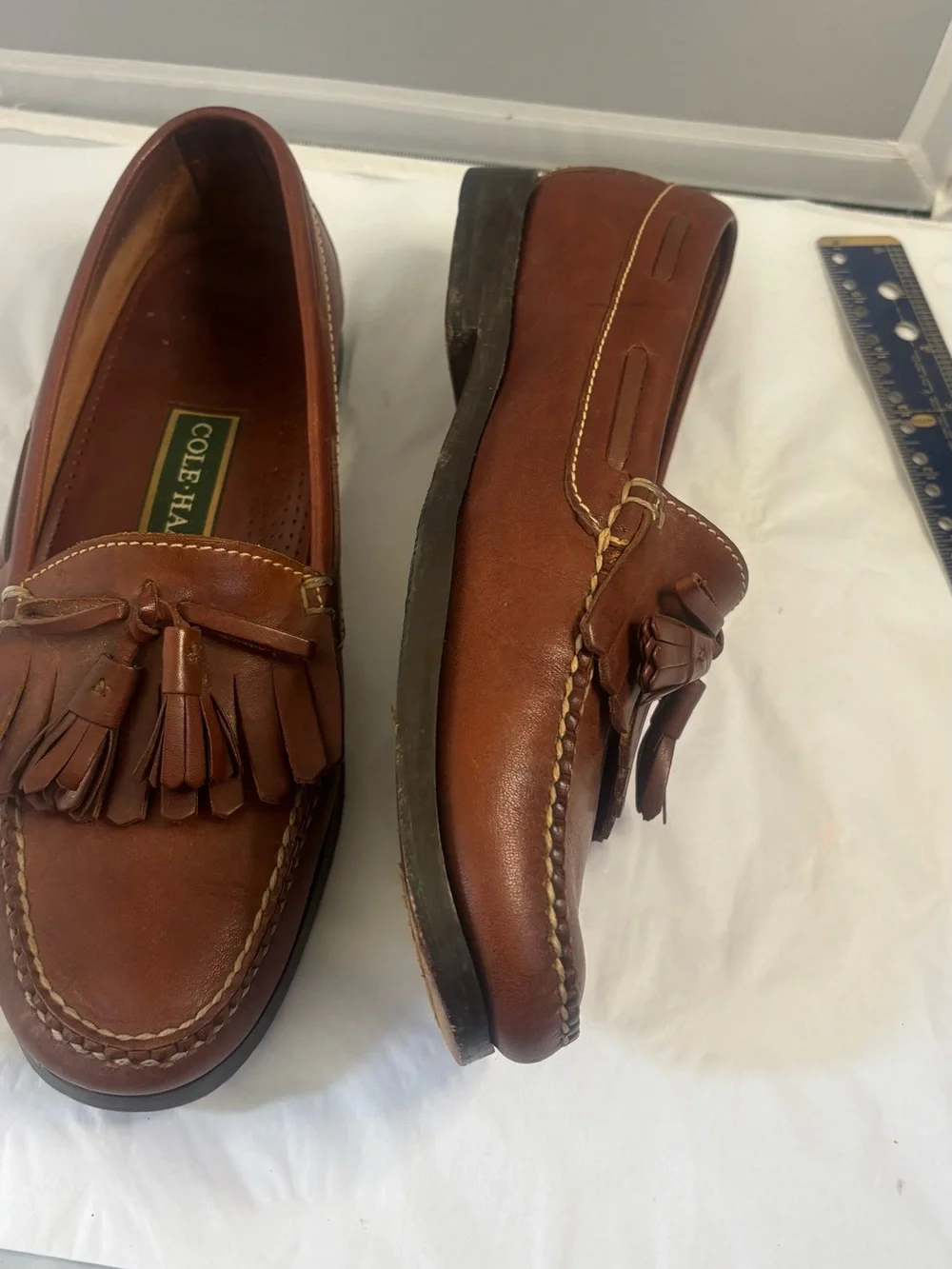 Cole Haan Men’s Brown Leather Tassel Loafers VGUC 9.5